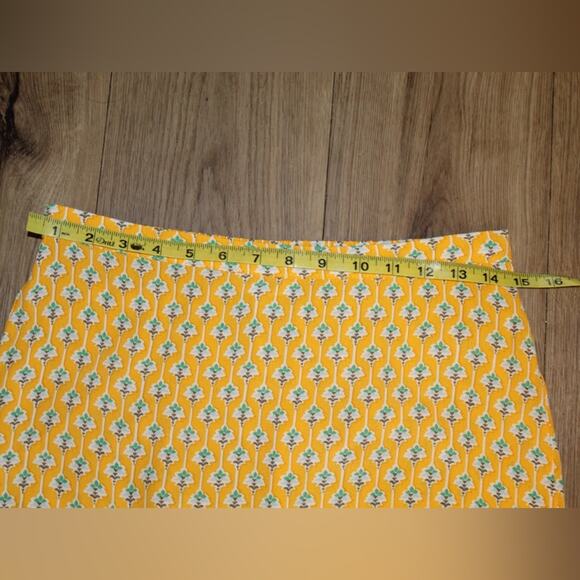 Rhode Limited Edition Yellow Floral Midi Skirt Retro Print Women’s Small - Picture 5 of 6